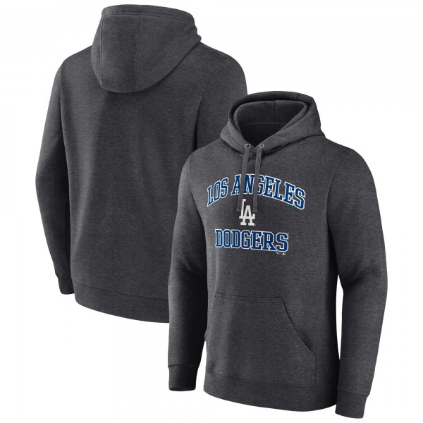 Los Angeles Dodgers Charcoal Heart & Soul Pullover Hoodie