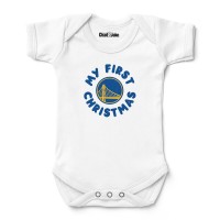 Newborn & Малышам Golden State Warriors Chad & Jake White First Christmas Bodysuit