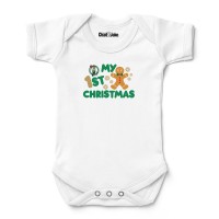 Newborn & Малышам Boston Celtics Chad & Jake White Gingerbread Christmas Bodysuit