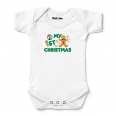 Newborn & Малышам Boston Celtics Chad & Jake White Gingerbread Christmas Bodysuit