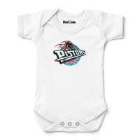 Newborn & Малышам Detroit Pistons Chad & Jake White Hardwood Classic Bodysuit