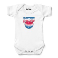 Newborn & Малышам Brooklyn Nets Chad & Jake White Hardwood Classic Bodysuit