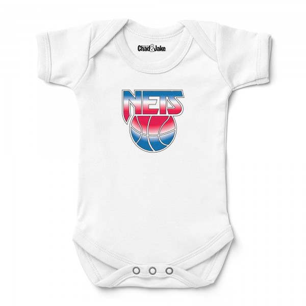 Newborn & Малышам Brooklyn Nets Chad & Jake White Hardwood Classic Bodysuit