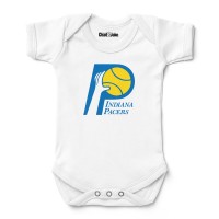 Newborn & Малышам Indiana Pacers Chad & Jake White Hardwood Classic Bodysuit