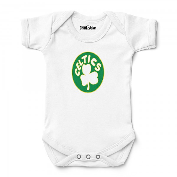 Newborn & Малышам Boston Celtics Chad & Jake White Hardwood Classic Bodysuit