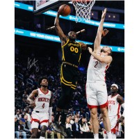 Jonathan Kuminga Golden State Warriors Autographed Fanatics Authentic 16 x 20 Dunk vs. Houston Rockets Photograph