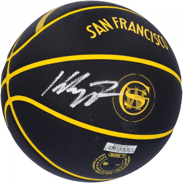 Мяч Klay Thompson Golden State Warriors Autographed Authentic Wilson 2023-24 City Edition Collectors