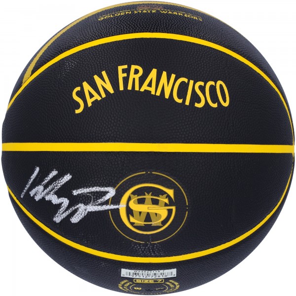Мяч Klay Thompson Golden State Warriors Autographed Authentic Wilson 2023-24 City Edition Collectors