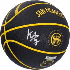 Мяч Jonathan Kuminga Golden State Warriors Autographed Authentic Wilson 2023-24 City Edition Collectors