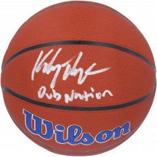 Мяч Klay Thompson Golden State Warriors Autographed Authentic Wilson Team Logo with Dub Nation Inscription