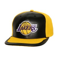 Los Angeles Lakers Mitchell & Ness Black/Gold Day One Snapback Hat