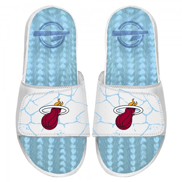 Шлепки Miami Heat ISlide White Ice Gel