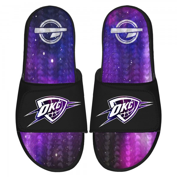 Шлепки Oklahoma City Thunder ISlide Black Galaxy Gel