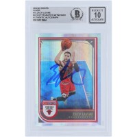 Zach LaVine Chicago Bulls Autographed 2019-20 Panini Hoops Silver #74 #84/199 Beckett Fanatics Witnessed Authenticated 10 Card