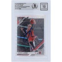Zach LaVine Chicago Bulls Autographed 2019-20 Panini Donruss Optic Fanatics Box Set #64 Beckett Fanatics Witnessed Authenticated 10 Card