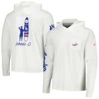Los Angeles Dodgers johnnie-O White Eddie Long Sleeve Hoodie T-Shirt
