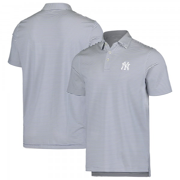 New York Yankees Vineyard Vines Navy Bradley Stripe Polo