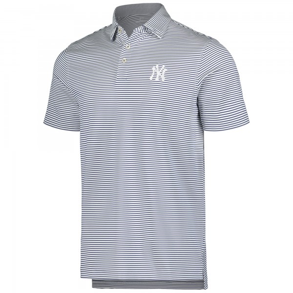 New York Yankees Vineyard Vines Navy Bradley Stripe Polo