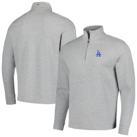 Los Angeles Dodgers Vineyard Vines Gray Saltwater Quarter-Zip Jacket