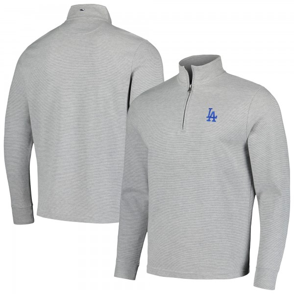 Los Angeles Dodgers Vineyard Vines Gray Saltwater Quarter-Zip Jacket