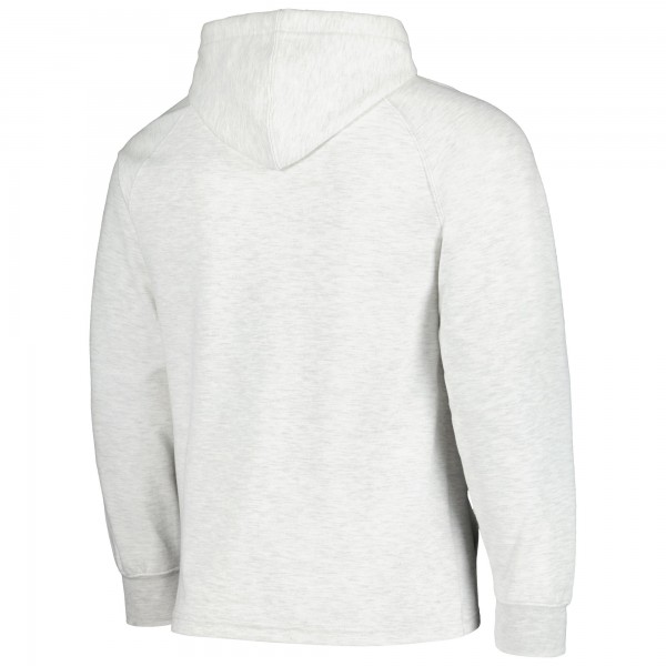 Chicago Bulls Fanatics Ash Softhand Raglan Tri-Blend Pullover Hoodie