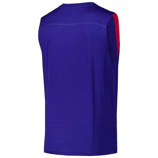 Philadelphia 76ers Fanatics Royal Birdseye Muscle Tank Top