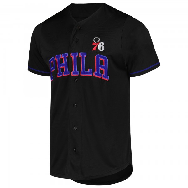 Philadelphia 76ers Fanatics Black Pop Baseball Jersey