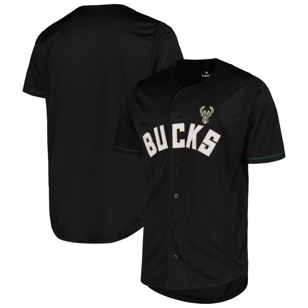 Milwaukee Bucks Fanatics Black Pop Baseball Jersey