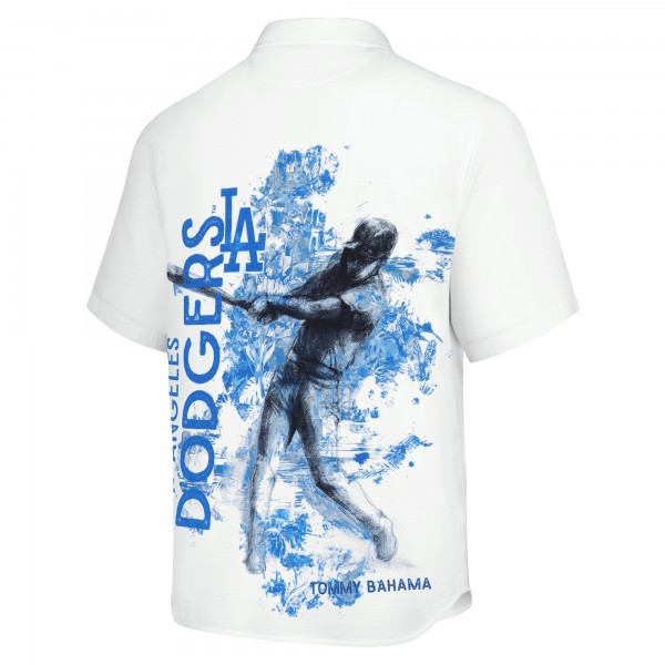 Los Angeles Dodgers Tommy Bahama White Veracruz Ace Islanders Button-Up Shirt