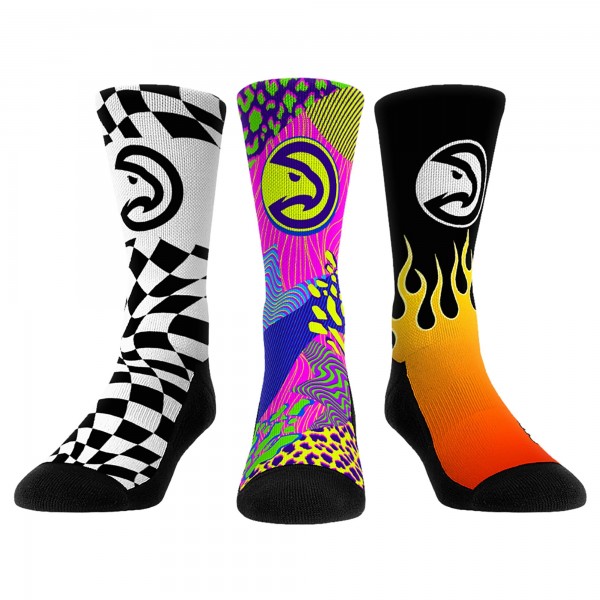 Три пары носков Atlanta Hawks Rock Em Socks Unisex Team Vibes