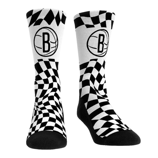 Unisex Brooklyn Nets Rock Em Black Team Vibes Three-Pack Crew Socks Set