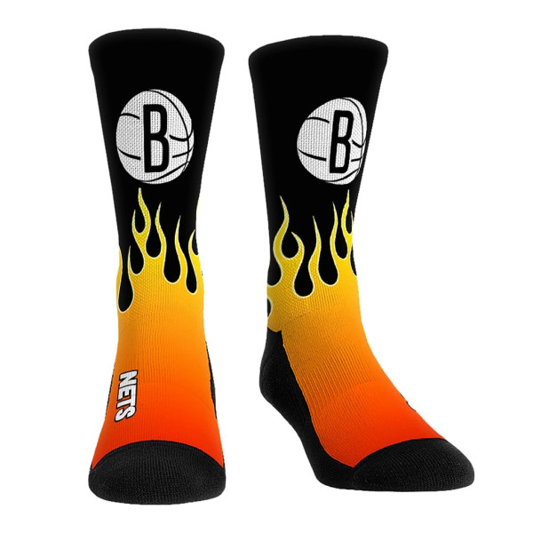 Unisex Brooklyn Nets Rock Em Black Team Vibes Three-Pack Crew Socks Set
