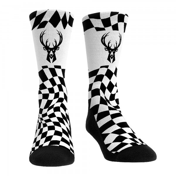 Unisex Milwaukee Bucks Rock Em Socks Team Vibes Three-Pack Crew Socks Set
