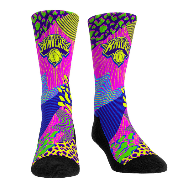 Unisex New York Knicks Rock Em Socks Team Vibes Three-Pack Crew Socks Set