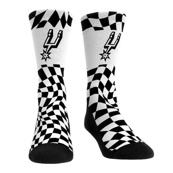 Unisex San Antonio Spurs Rock Em Socks Team Vibes Three-Pack Crew Socks Set