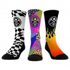 Unisex Denver Nuggets Rock Em Socks Team Vibes Three-Pack Crew Socks Set
