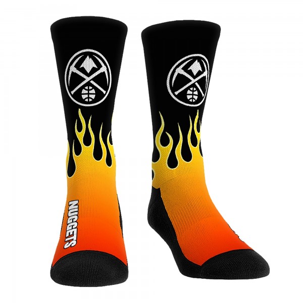 Unisex Denver Nuggets Rock Em Socks Team Vibes Three-Pack Crew Socks Set