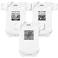 Детская San Antonio Spurs Chad & Jake White 3-Pack Bodysuit Set