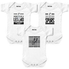 Детская San Antonio Spurs Chad & Jake White 3-Pack Bodysuit Set