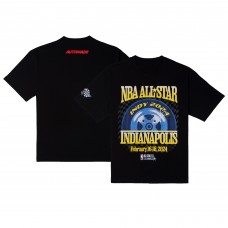 Футболка Authmade Unisex 2024 NBA All-Star Game Checker Flag Premium - Black