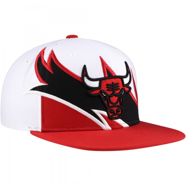 Бейсболка Chicago Bulls Mitchell & Ness Waverunner - White/Red