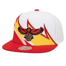 Бейсболка Atlanta Hawks Mitchell & Ness Waverunner - White/Red