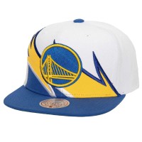 Бейсболка Golden State Warriors Mitchell & Ness Waverunner - White/Royal