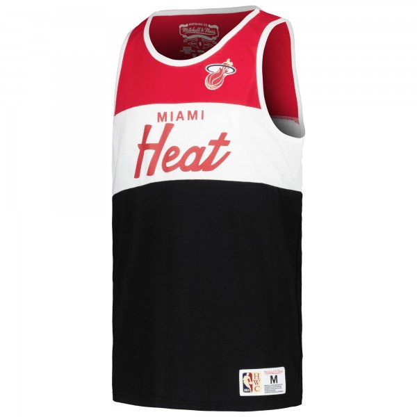 Майка Youth Miami Heat Mitchell & Ness Red/Black Hardwood Classics Special Script