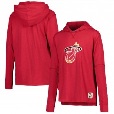 Толстовка Youth Miami Heat Mitchell & Ness Red Hardwood Classics Legendary Slub Lightweight
