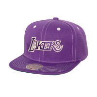 Бейсболка Los Angeles Lakers Mitchell & Ness Purple Energy Contrast