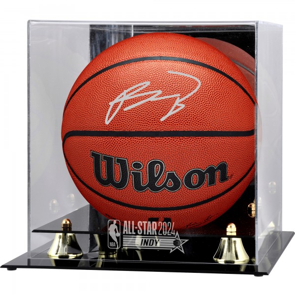Paolo Banchero Orlando Magic Autographed Fanatics Authentic Wilson Indoor/Outdoor Basketball with Golden Classic 2024 NBA All-Star Game Logo Display Case