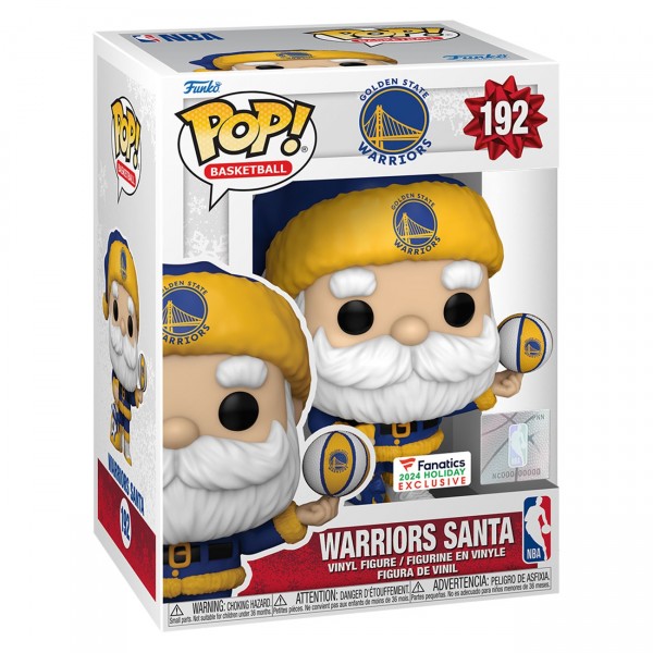 Golden State Warriors Santa Funko Pop! 2024 Exclusive Vinyl Figure