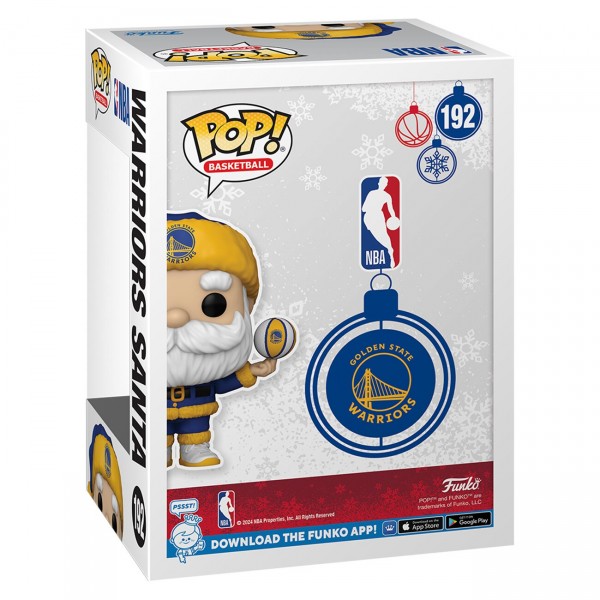 Golden State Warriors Santa Funko Pop! 2024 Exclusive Vinyl Figure