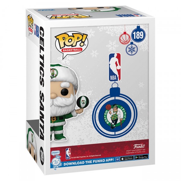 Boston Celtics Santa Funko Pop! 2024 Exclusive Vinyl Figure